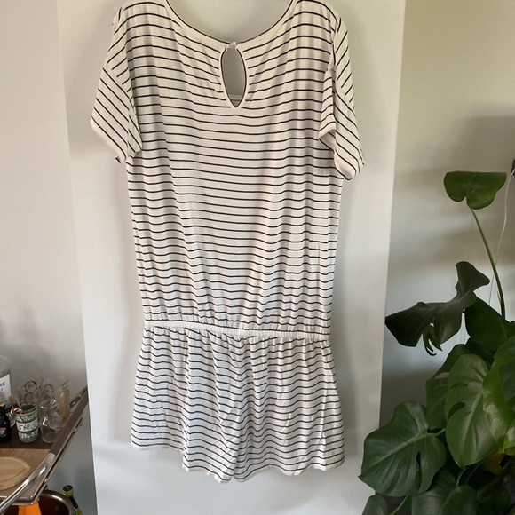 J CREW FACTORY black white stretch romper playsuit jumpsuit shorts M - Picture 4 of 8